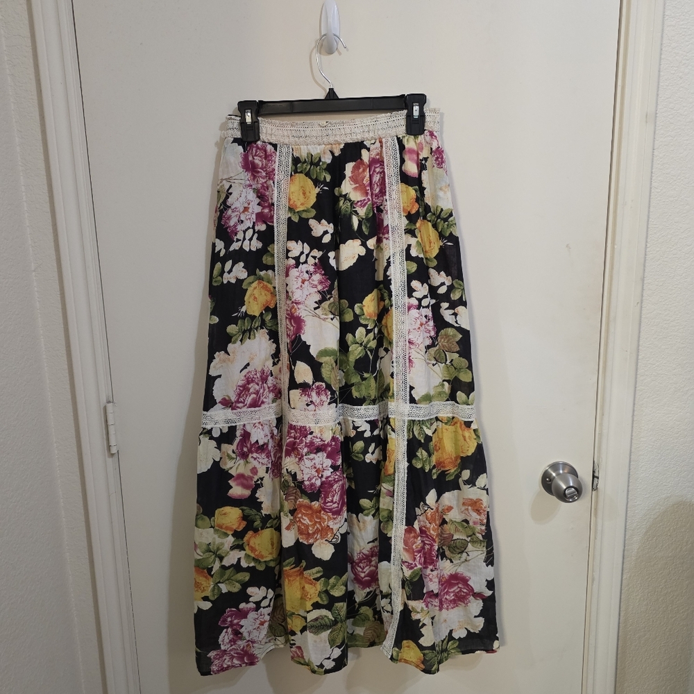 Frock Shop Floral Maxi Skirt